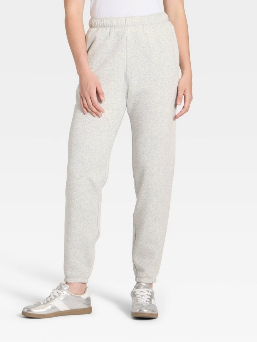 Women's Active Comfort Jogger Sweatpants - All In Motion Heathered Gray XL